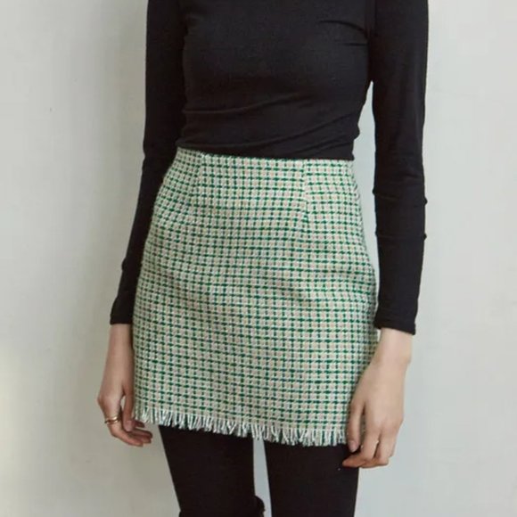 Storets Tweed Mini Skirt - Picture 1 of 13